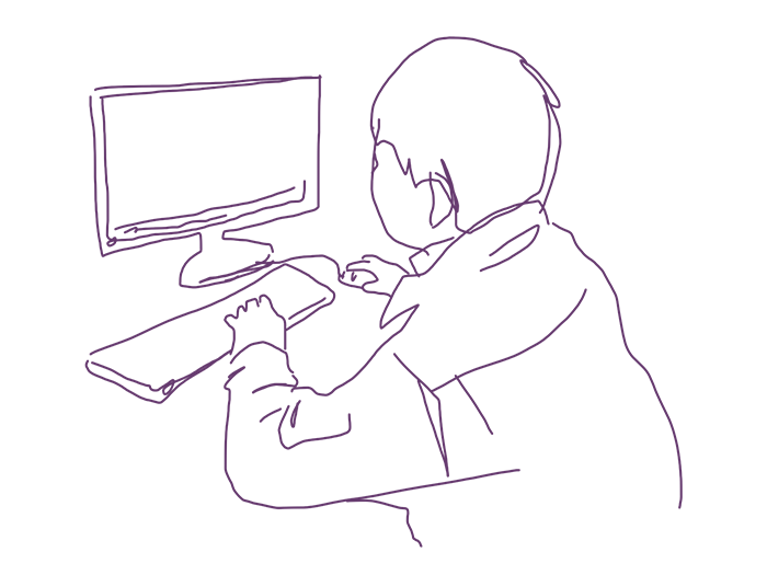 技術職・事務職のイメージイラスト